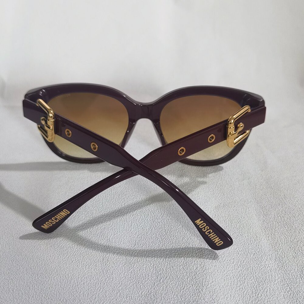 Moschino Dark Red Gradient Sunglasses For Men And Women - Picture 10 of 10